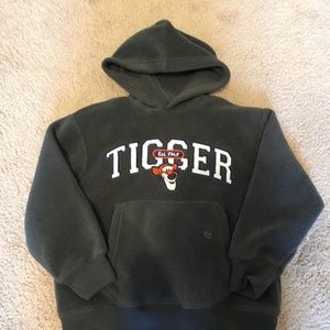 Disney Store Child's XS Gray Fleece Tigger Hoodie
